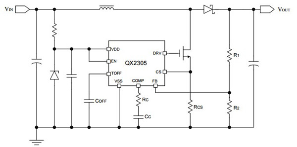QX2305典型應(yīng)用圖