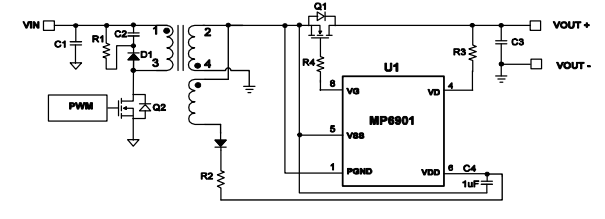 MP6901反激同步整流芯片