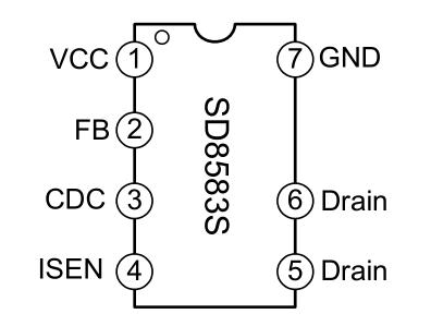 SD8585S管腳功能描述
