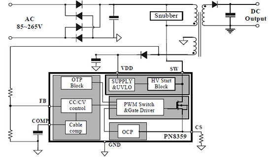 pn8359應(yīng)用電路圖