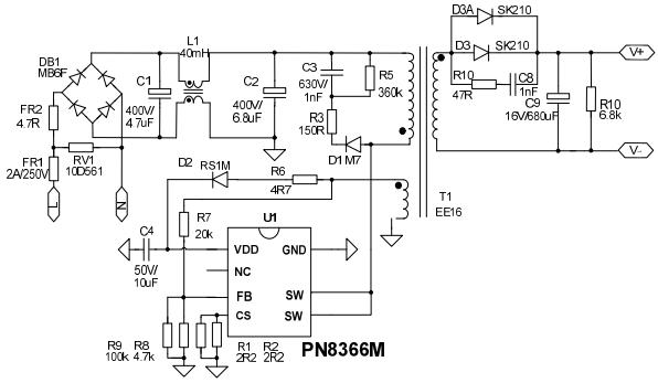 5V/1.2A適配器應(yīng)用方案