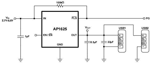 AP1625典型應用電路圖