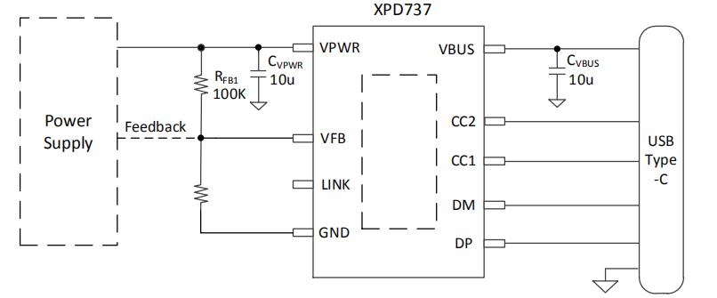 XPD737應(yīng)用電路圖