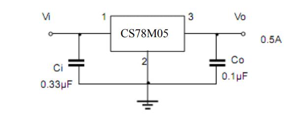 78m05三端穩(wěn)壓管典型應(yīng)用電路圖