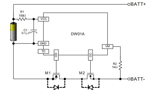 dw01a芯片電路圖