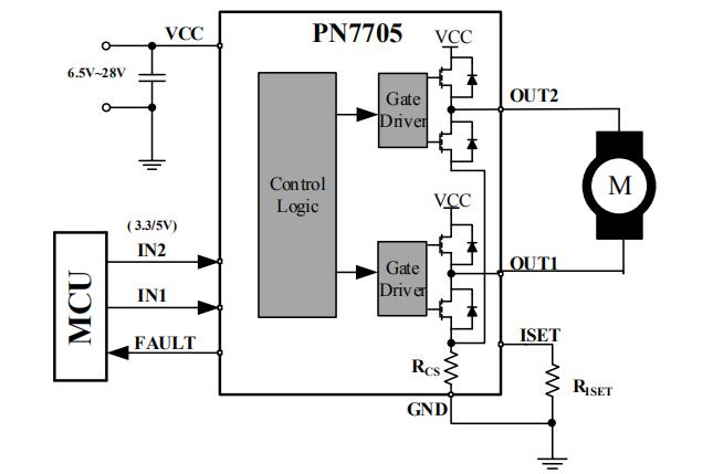PN7705典型應(yīng)用電路圖