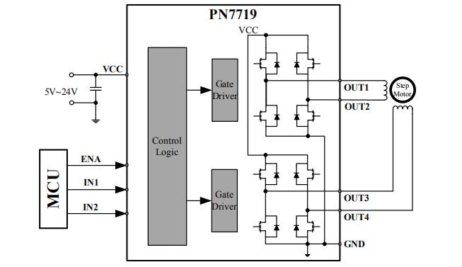 PN7719典型應(yīng)用電路圖
