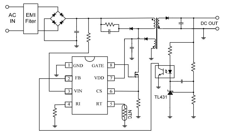 CR6841開關(guān)電源原理圖