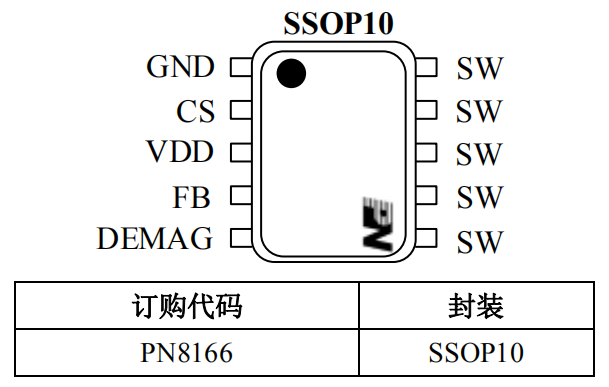 PN8166 45w快充acdc芯片封裝