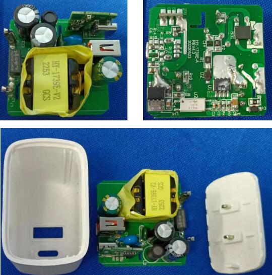 20w雙口pd快充方案DEMO實(shí)物圖