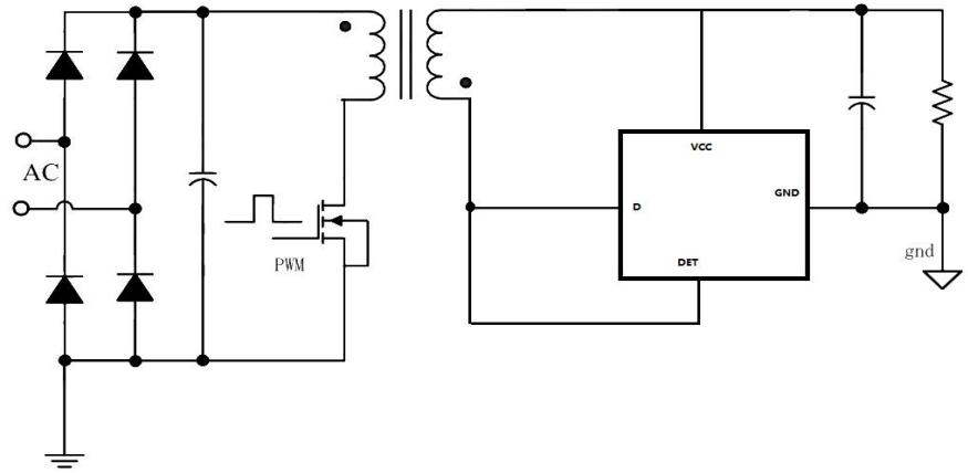FM9919 副邊同步整流驅(qū)動芯片典型應(yīng)用電路圖
