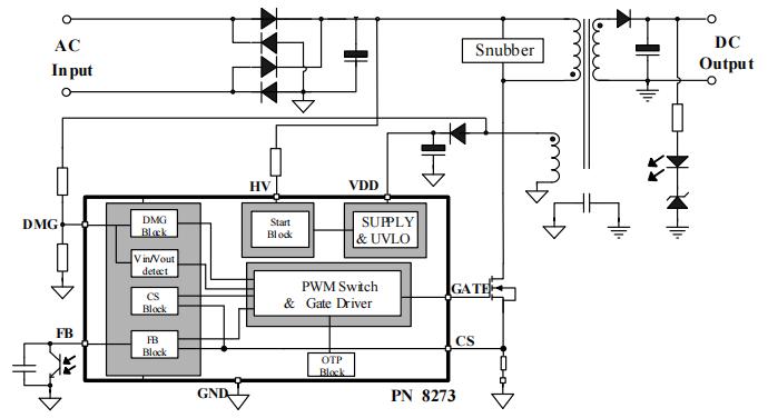 PN8273SS-P1典型電路應(yīng)用圖